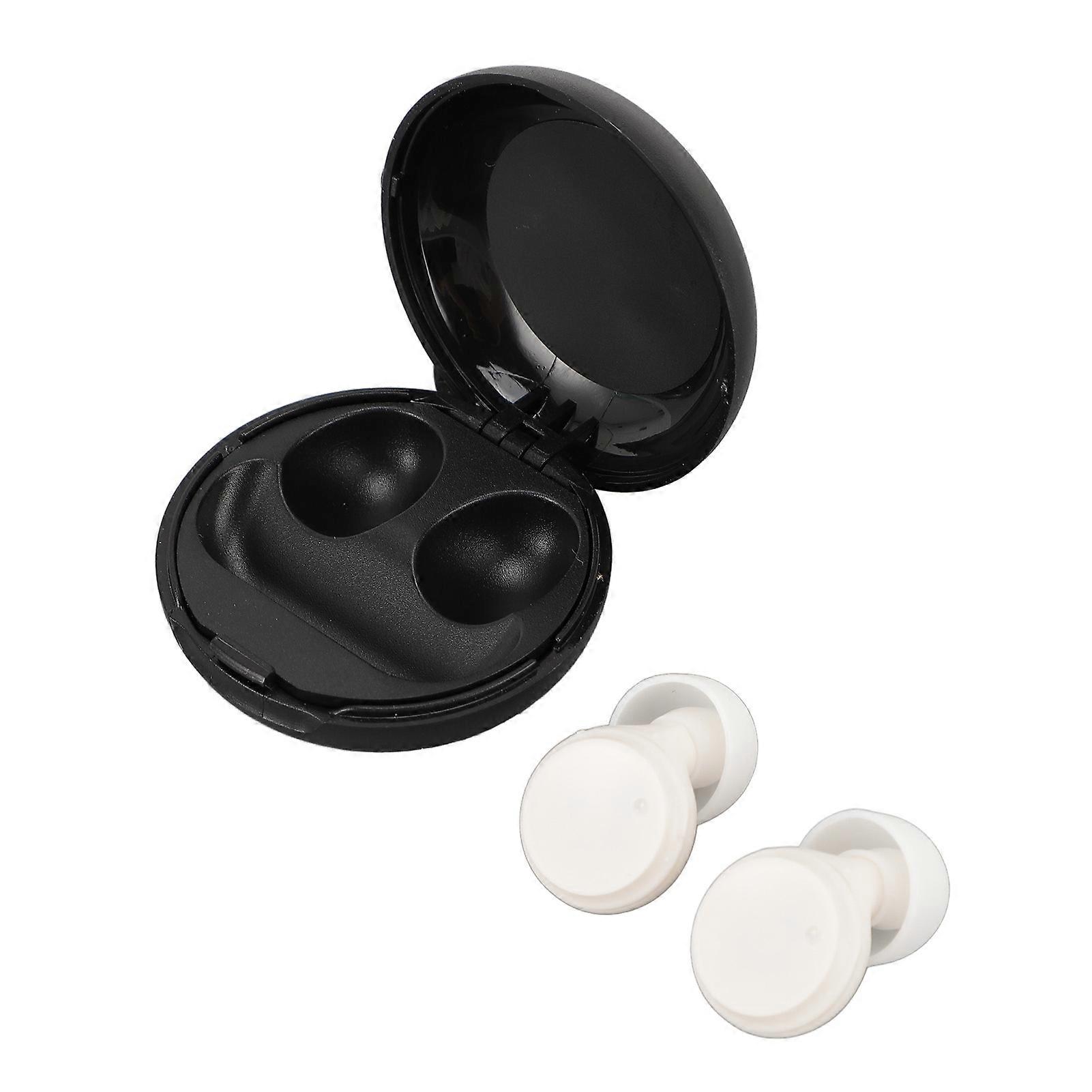 Noise Reducing Earplugs 3 Volume Modes Adjustable Reusable Hearing Protection Ear Plugs for Sleeping Sound Blocking White 