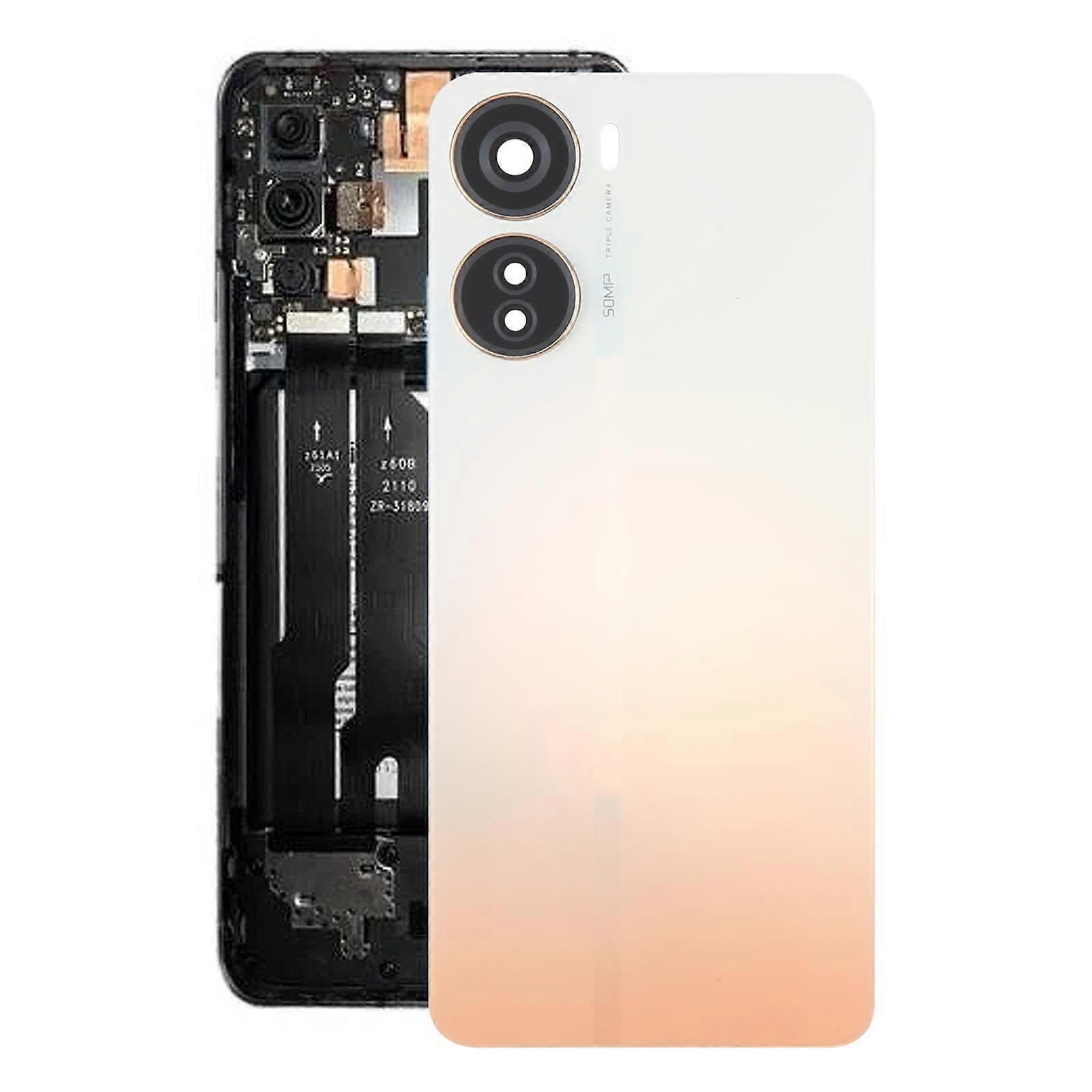 For ZTE Axon 40 Lite Plastic Back Cover with Camera Lens