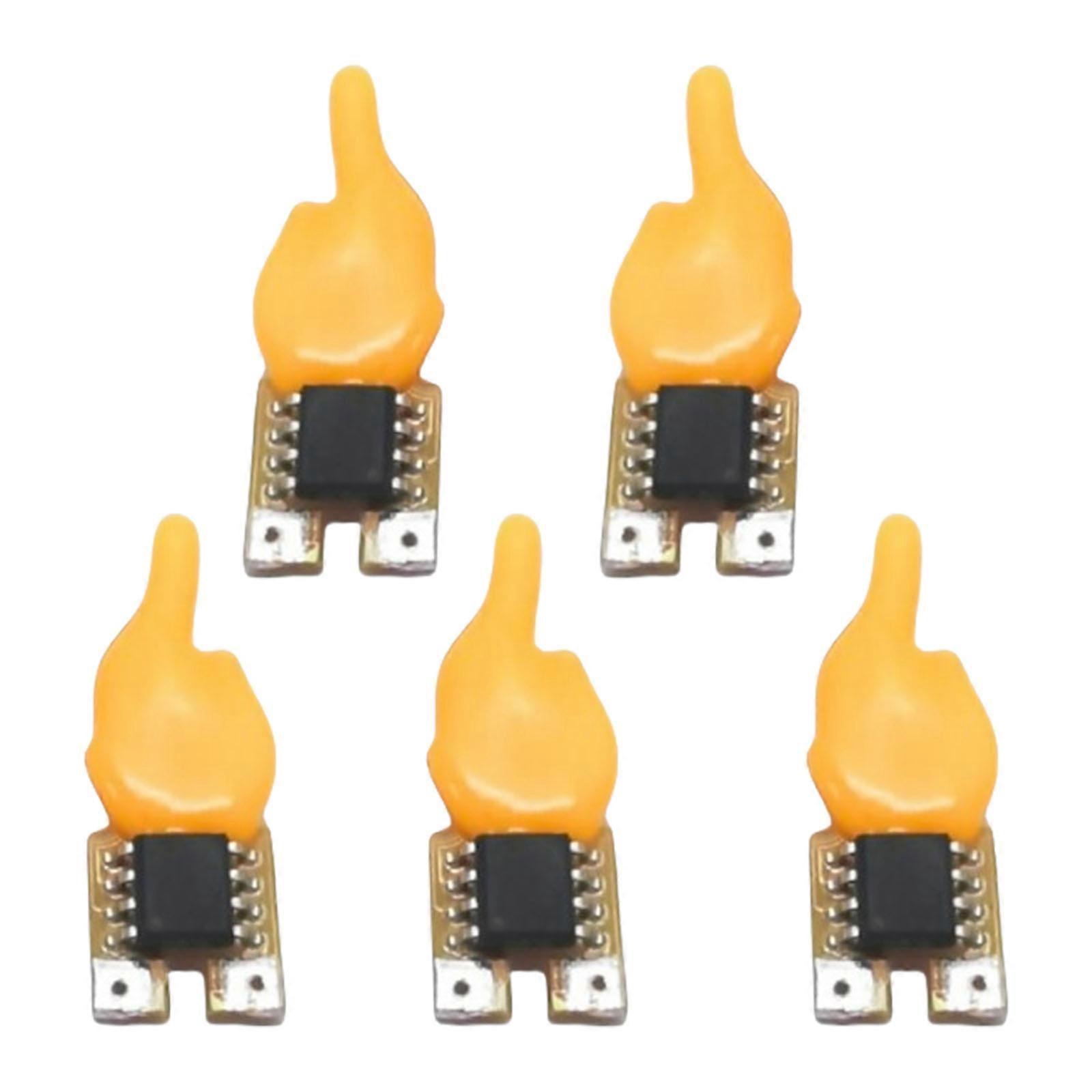 5Pcs LED Filament 1800K Diode Party Decoration Light Bulb Flame Shaped LED Filament Bulb Candle Light Easy to Use  C7