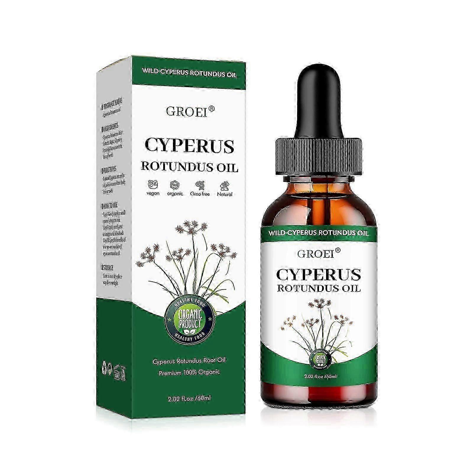 Cyperus Rotundus Oil - Ulei natural din Cipru pentru îndepărtarea părului, reducerea creșterii părului corporal, hidratare și calmare, piele netedă, ideal pentru toate tipurile de piele