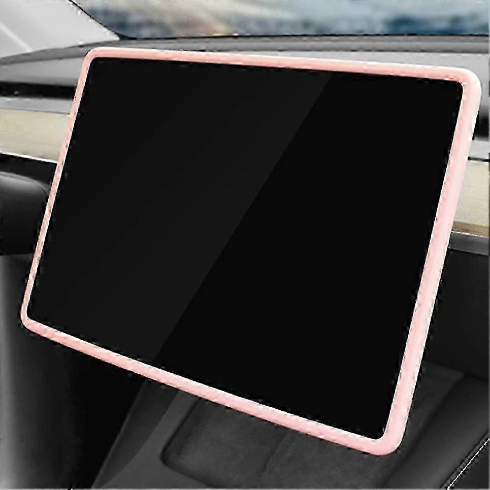 Silicone Screen Protective Frame for Navigation Screen, Car Accessories for Brand Model 3/Y, Central Control Protective Frame