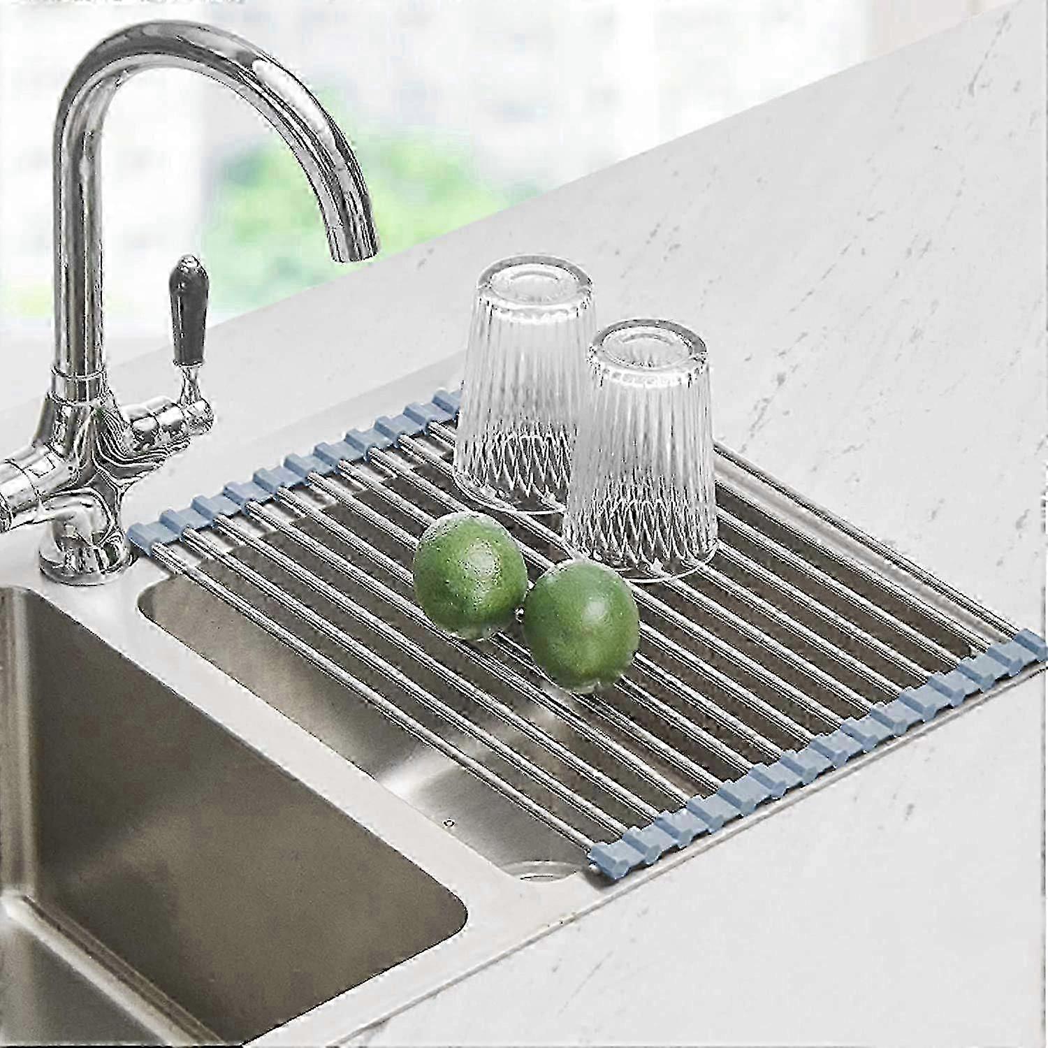 Foldable Dish Drying Rack for Kitchen Sink Countertop Storage 17.5x11.8
