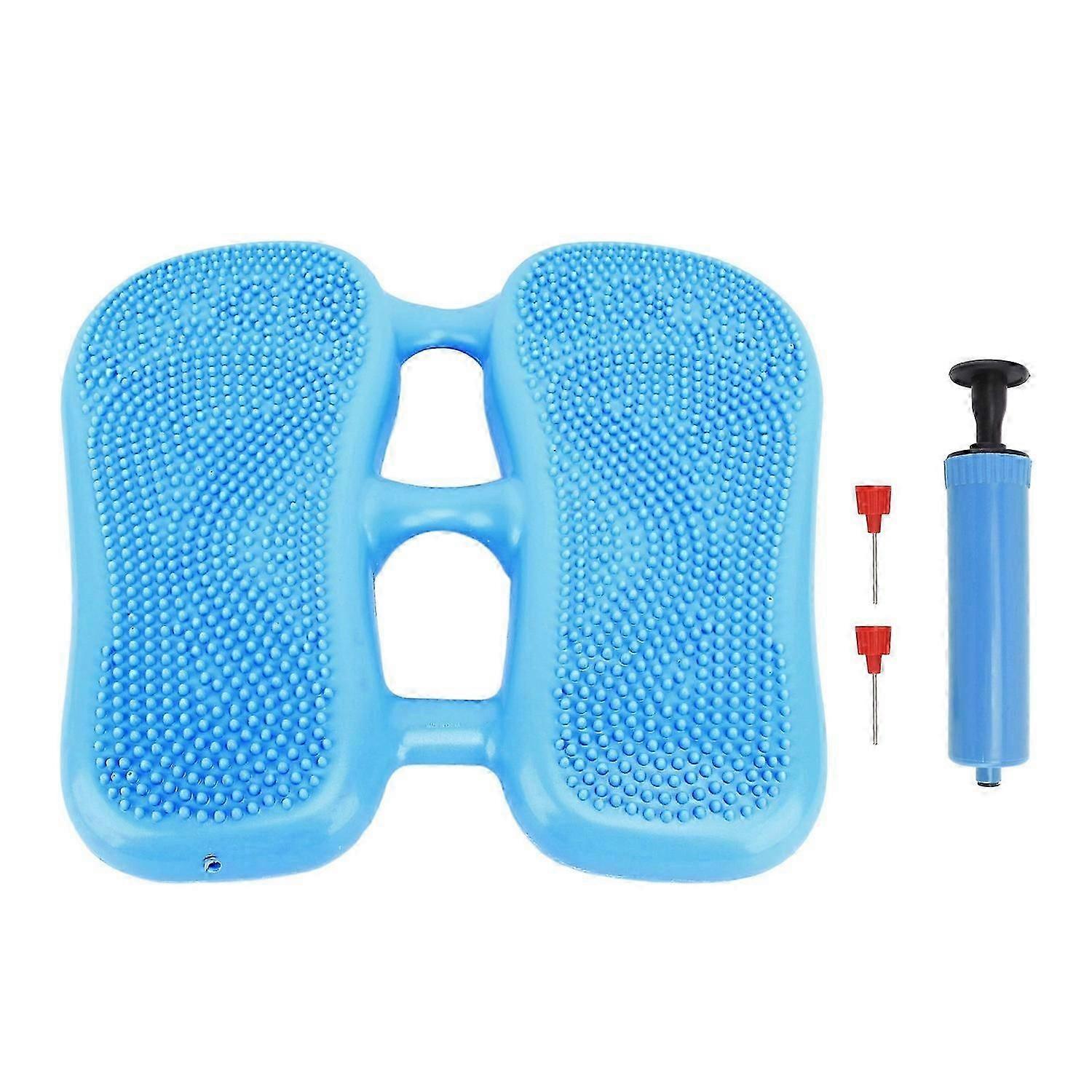 Inflatable Stepper Multi Purpose Fitness Exercise Air Stepper Foot Massage Balance Board Blue