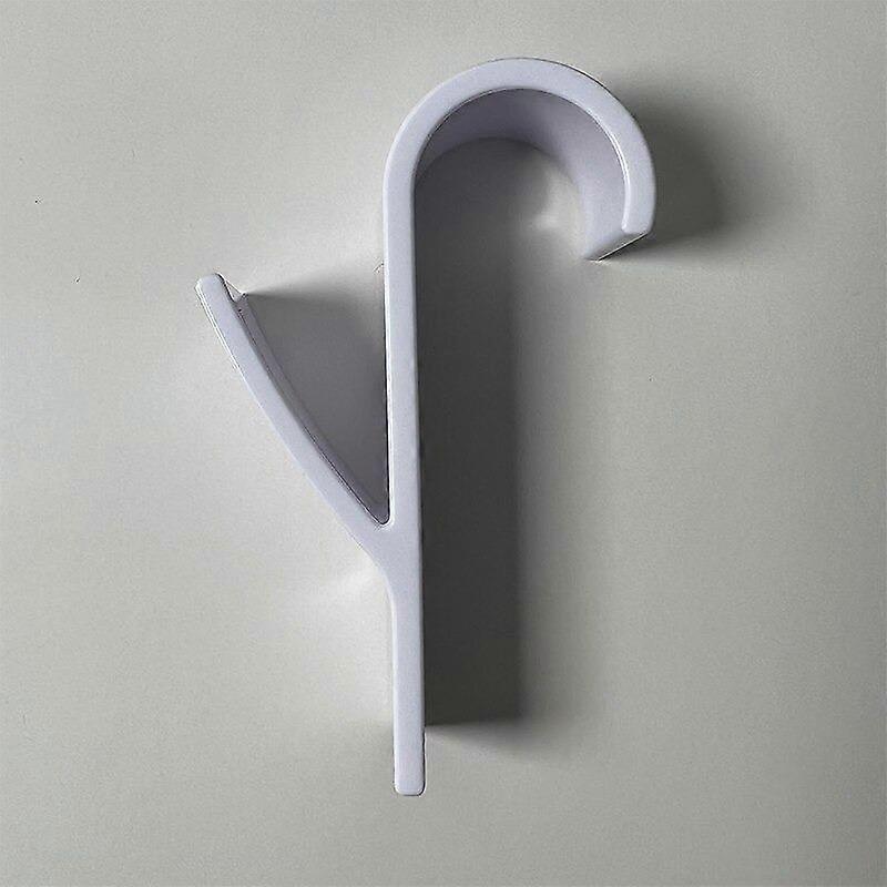 1pc Space-Saving White Plastic Hanger for Heated Towel Radiator Rail - Durable Bath Hook Holder for Towels, Scarves & More, Easy Install, Drying Racks