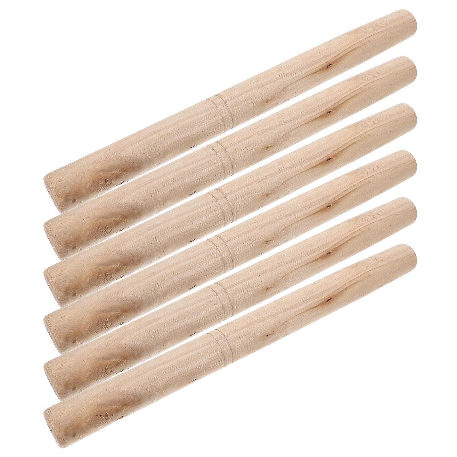 Hardwood Wood Handle Hammer Tool Replacement 6Pcs for Farming