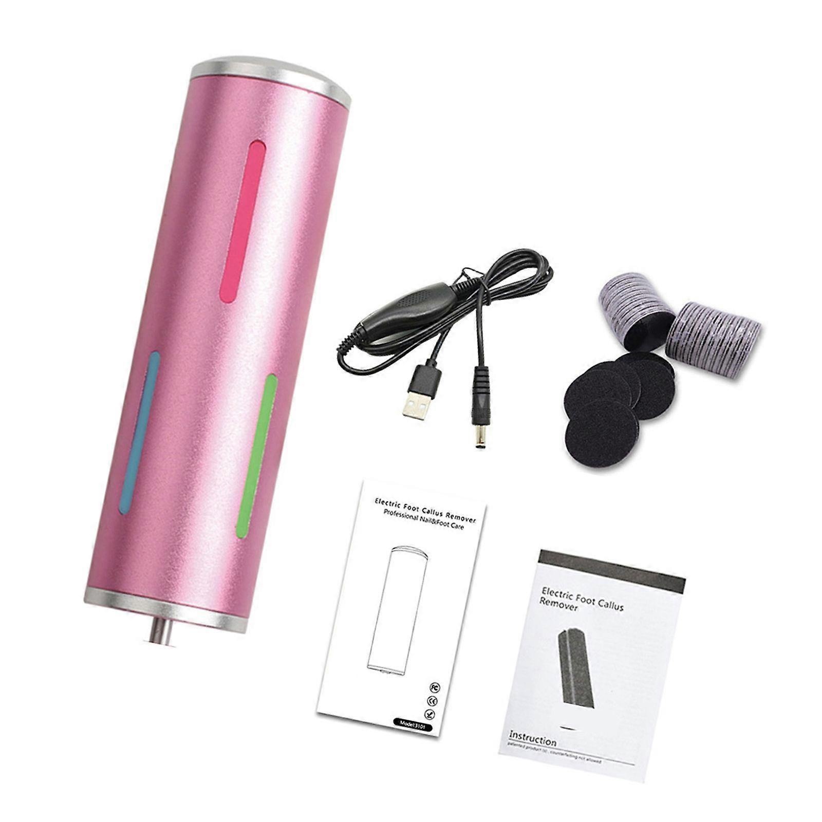 Ergonomic Electric Callus Expunger With Quiet Motor And Efficient Crushing Head  Pink