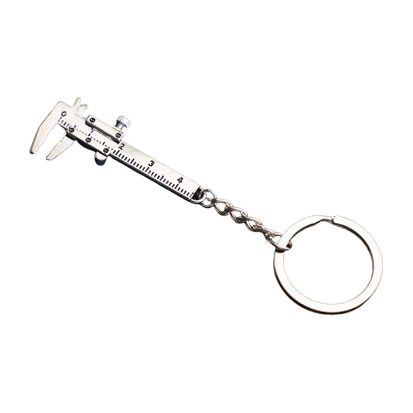 Portable Vernier Caliper Keychain Accessory Accurate for Jewelry and Hobbyists Multicolor