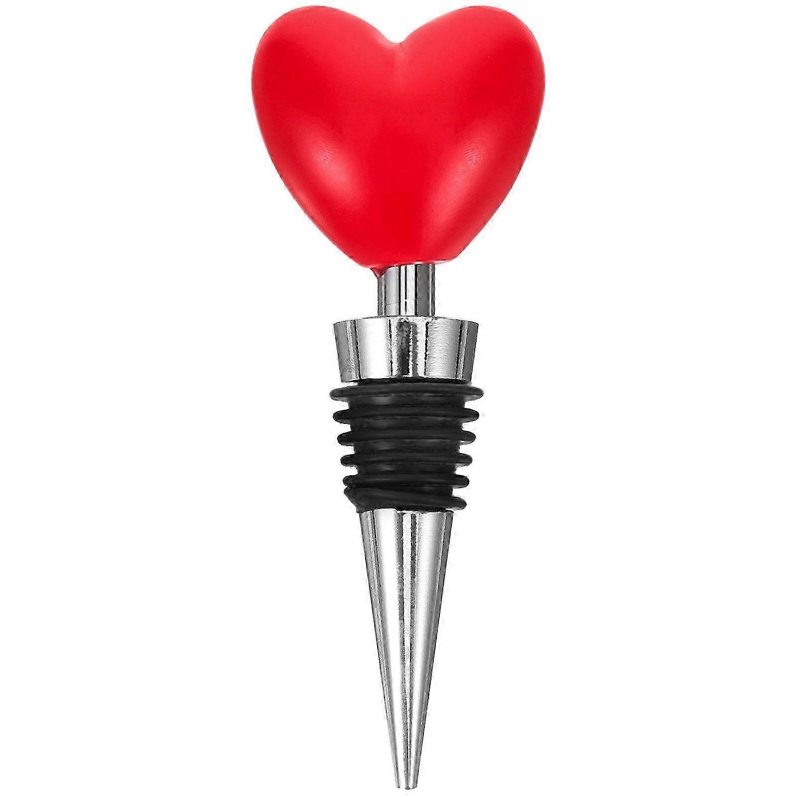 Wine Stopper Creative Heart Topper Modeling Wine Bottle Stopper for Pub