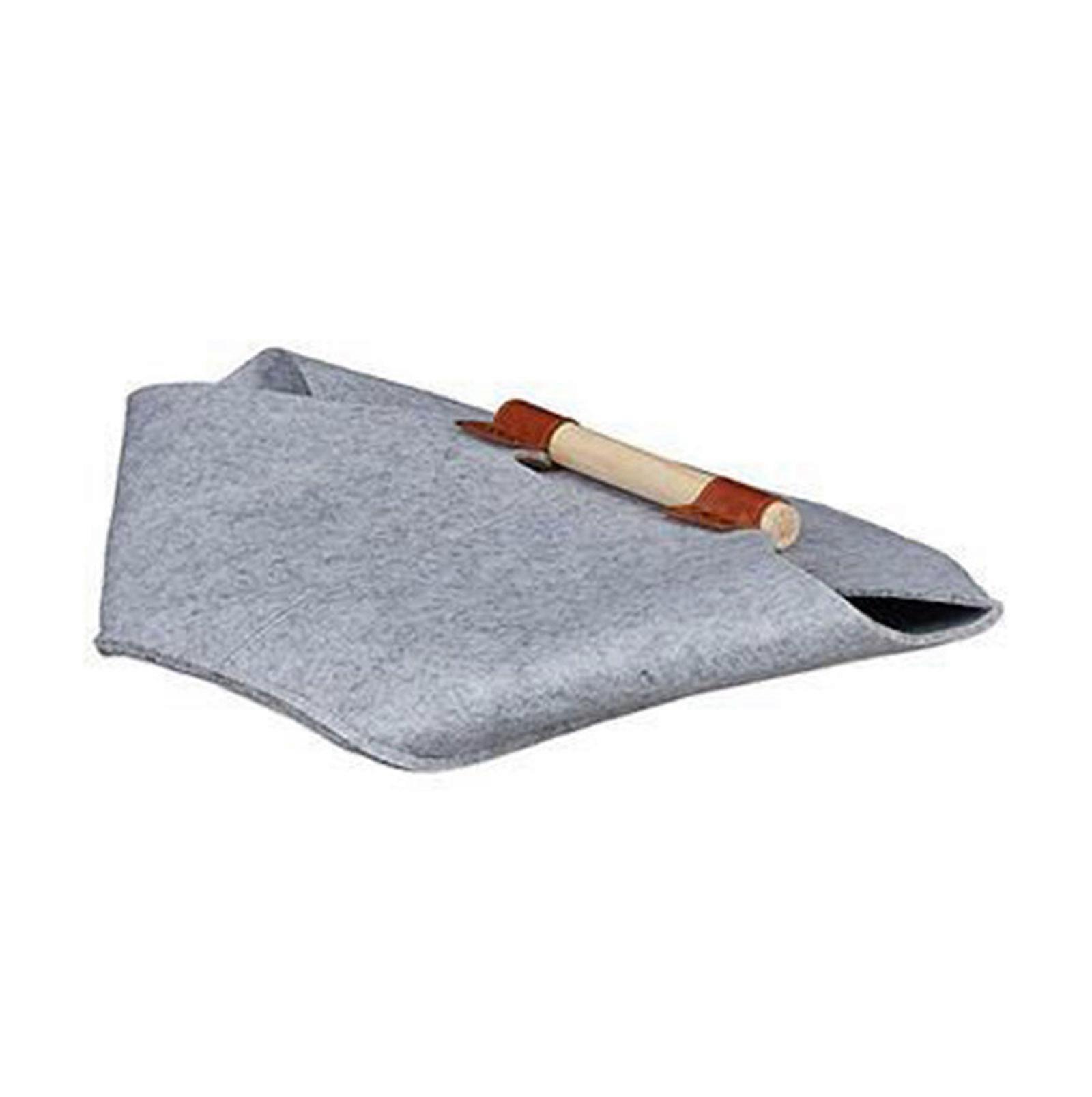 Multipurpose Felt Firewood Storage Bag Practical Felt Woods Holder Easy To Clean And Maintain Bag For Daily Use  Light Grey 45x32x40cm