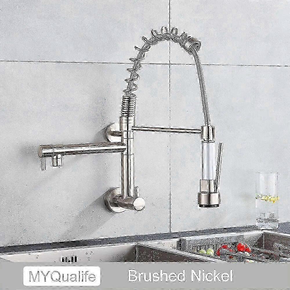 Pull down faucet for kitchen with single cold water control