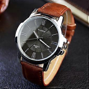 Horloge Horloge Stalen Pols Kwarts Roestvrijstalen Luxe Lederen Wijzerplaat Sportband Horloge