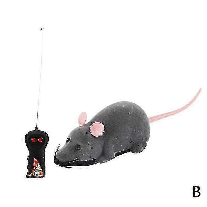 Pet teasing cat toy remote control simulation animal plush mouse prank toy
