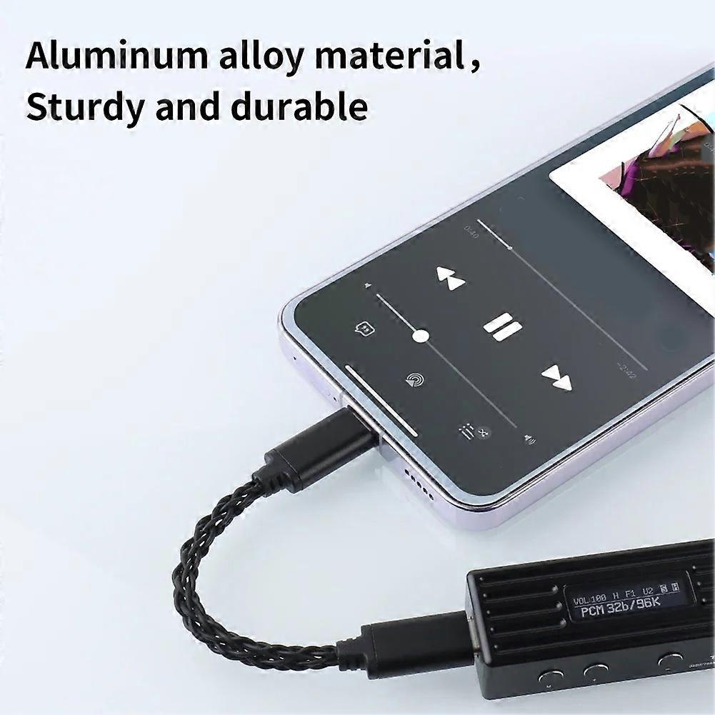 USB C DAC Amp Type-C to Type-C Upgrade Cable Adapter Audio Adapter Cable Plug and Play