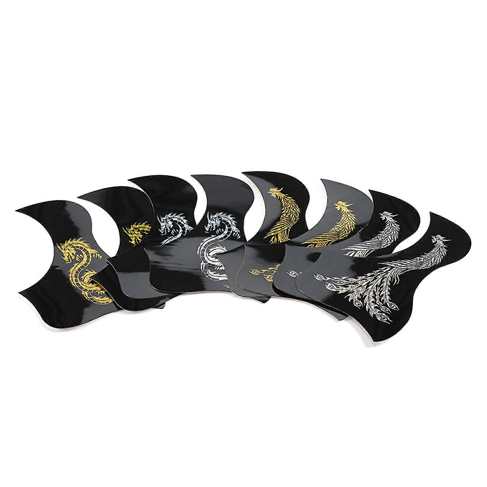 4/8pcs PVC Gitarre Pickguard Anti-Scratch Guard Platte Folk Akustikgitarre Kleber Scratch Plate Pickguard Einfache Installation Multicolor