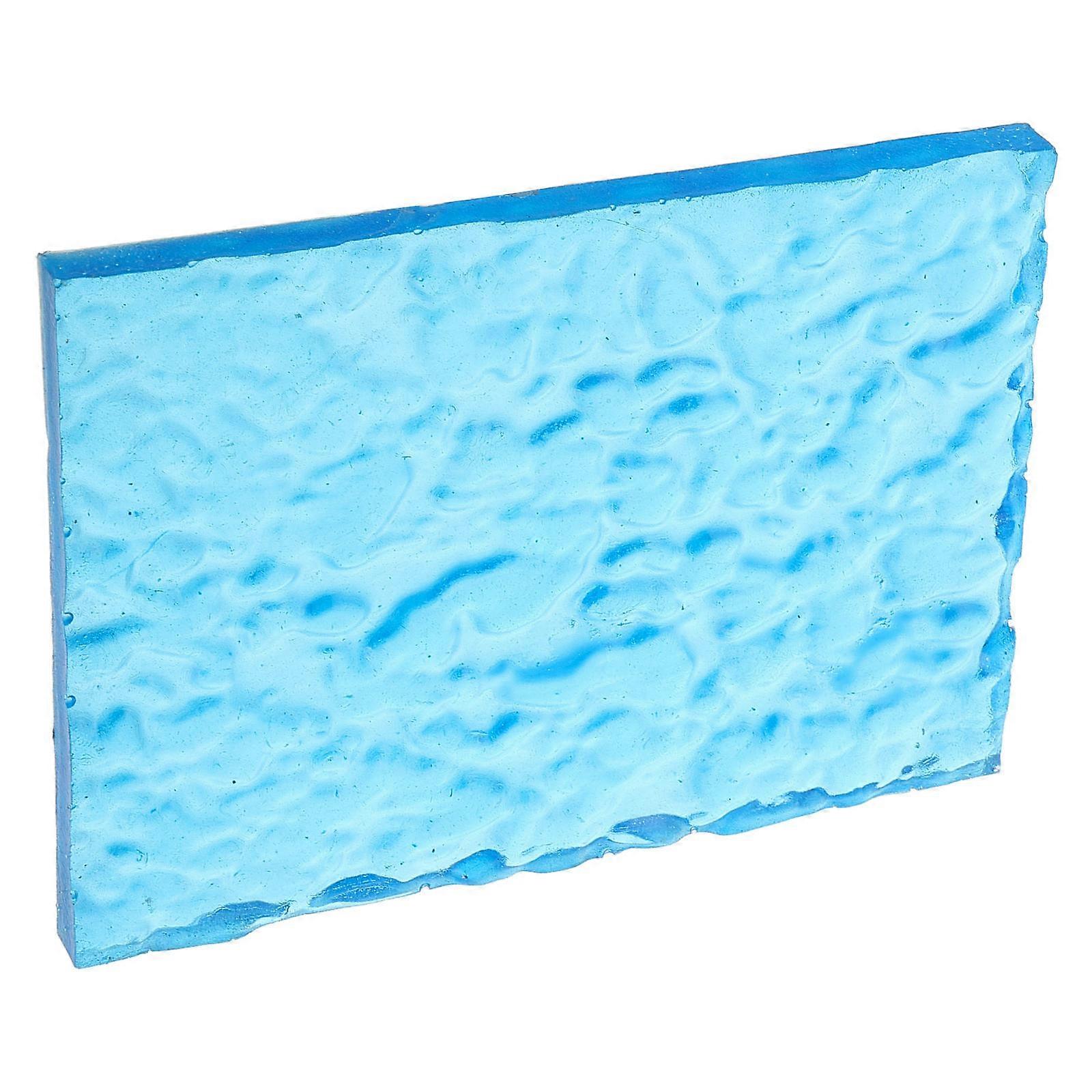 Realistic Sea Surface Resin Base for Model Figures Display Blue Design