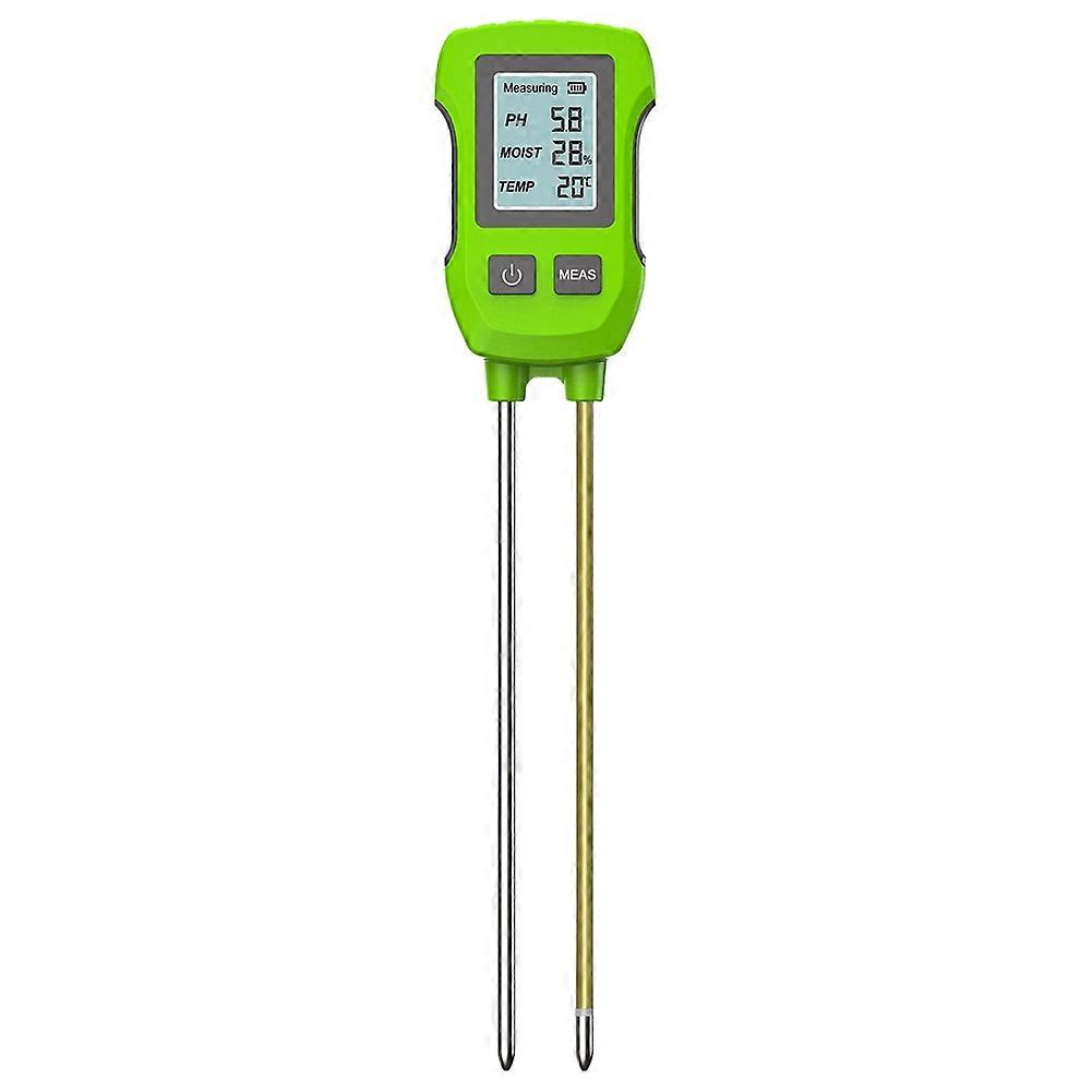  Soil Tester PH/Moisture/Temp Digital LCD Meter Heat-