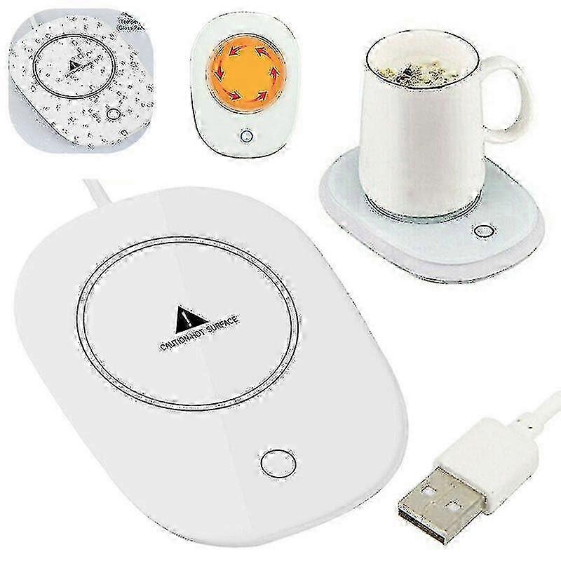 Smart USB Electric Heater Mat for Tea/Coffee Cups – Keeps Drinks at 55°C/131°F