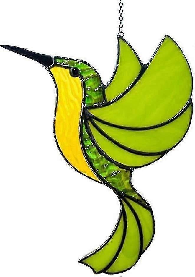 3pcs Glass Hummingbird Suncatcher Stained Glass Bird Set