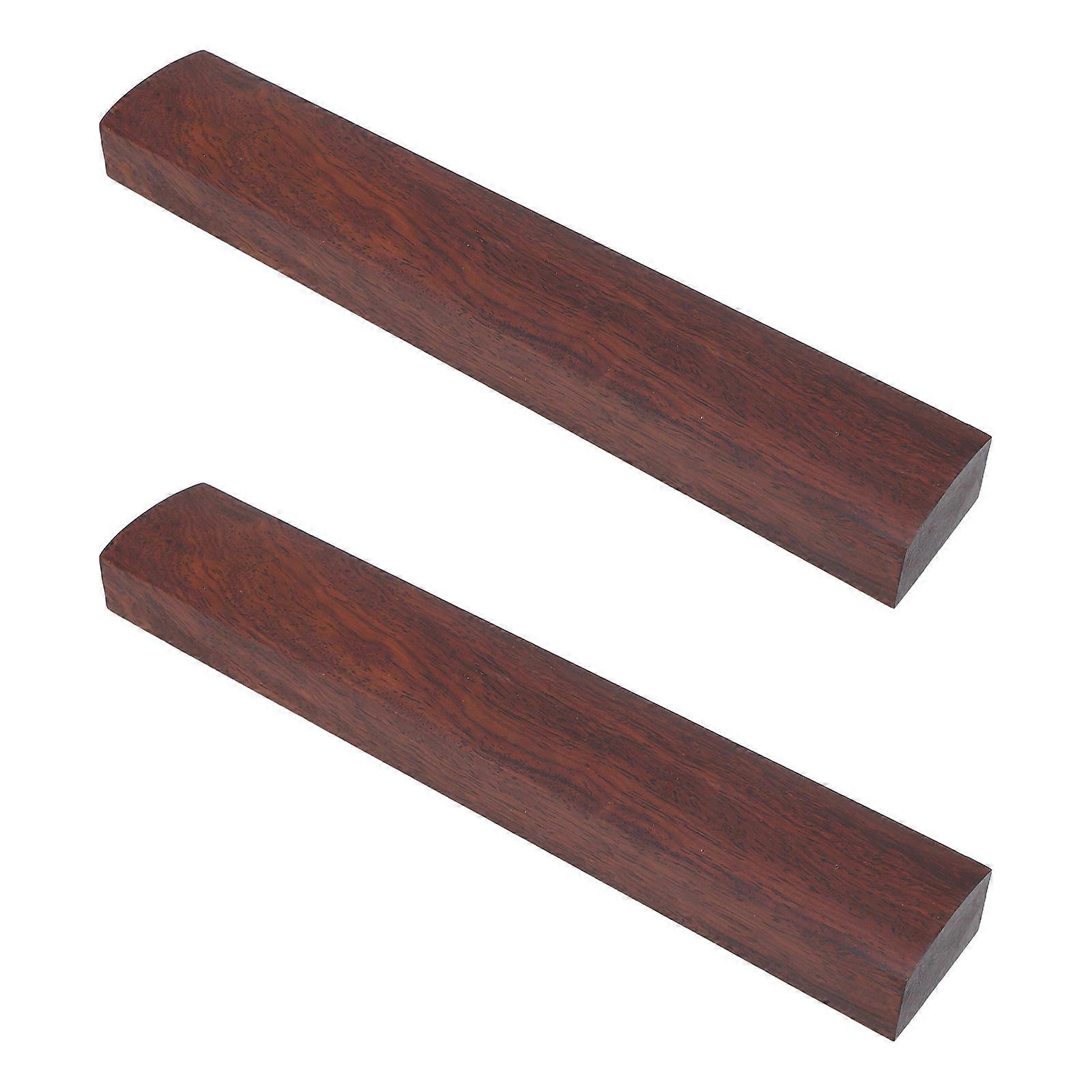 Solid Wood Calligraphy Paperweight for Scroll Holding 2Pcs Black Desk Accessory