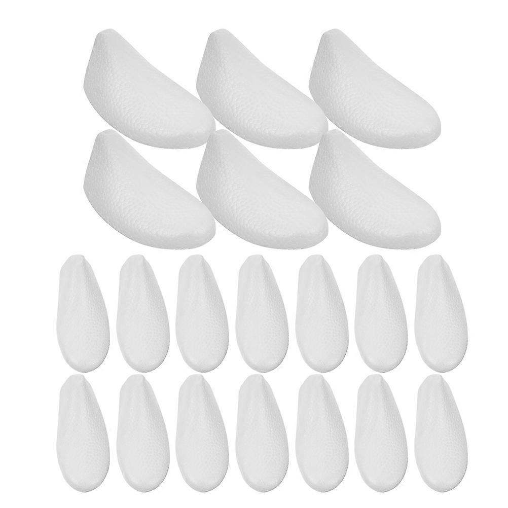Shoe Supply Foam Shoe Shape Inserts for Shoes 10Pairs White Foam Support