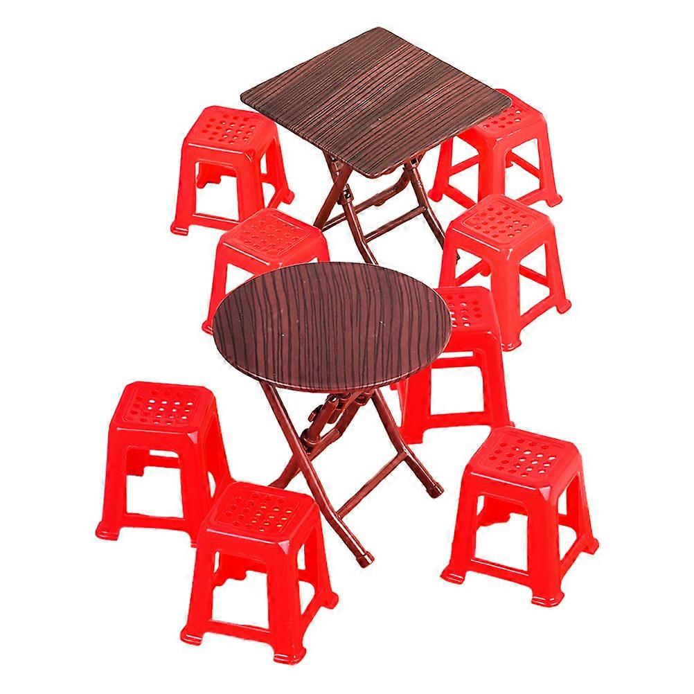 Miniature Folding Table Chair Set 2Set for Pretend Play House