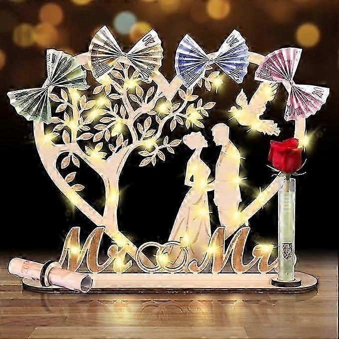 Wedding Gift Box with LED Lights for Money