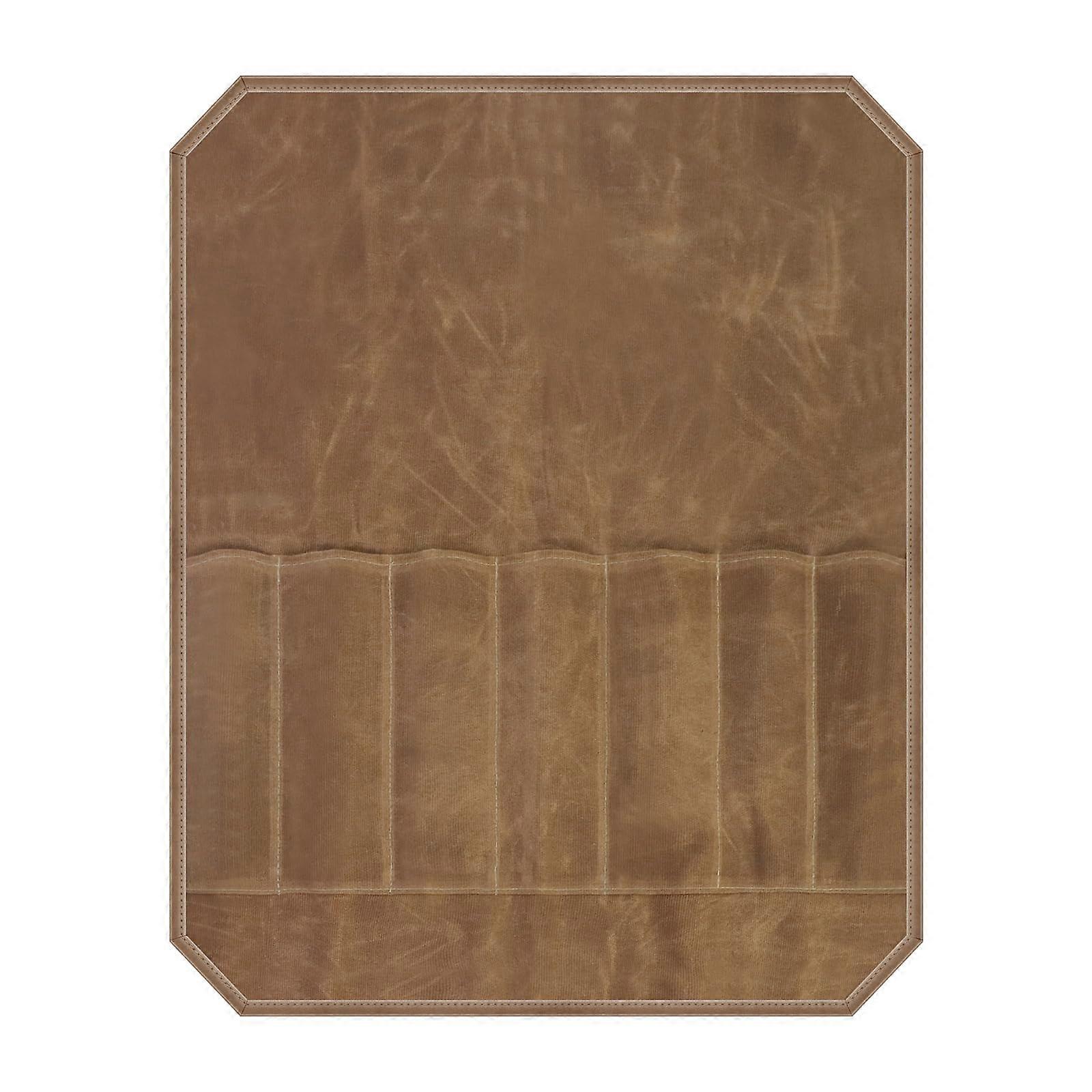 Durable Canvas Tool Roll with Mesh Pockets, Multi Pocket Organizer for Tool Storage