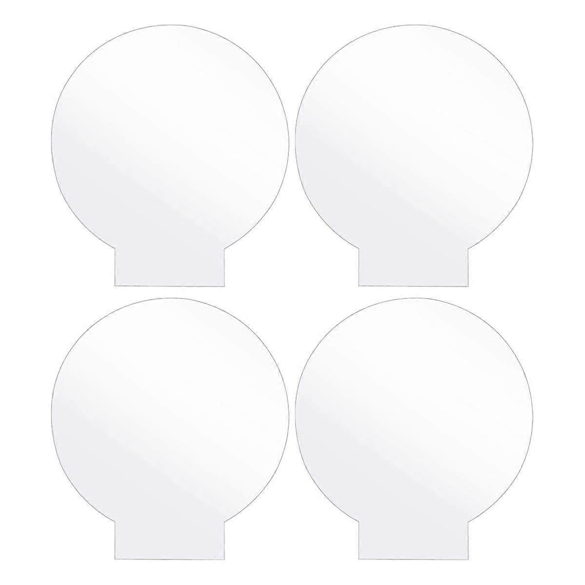 4Pcs Clear Acrylic Sheet for LED Light Base,Sign,DIY Display Projects