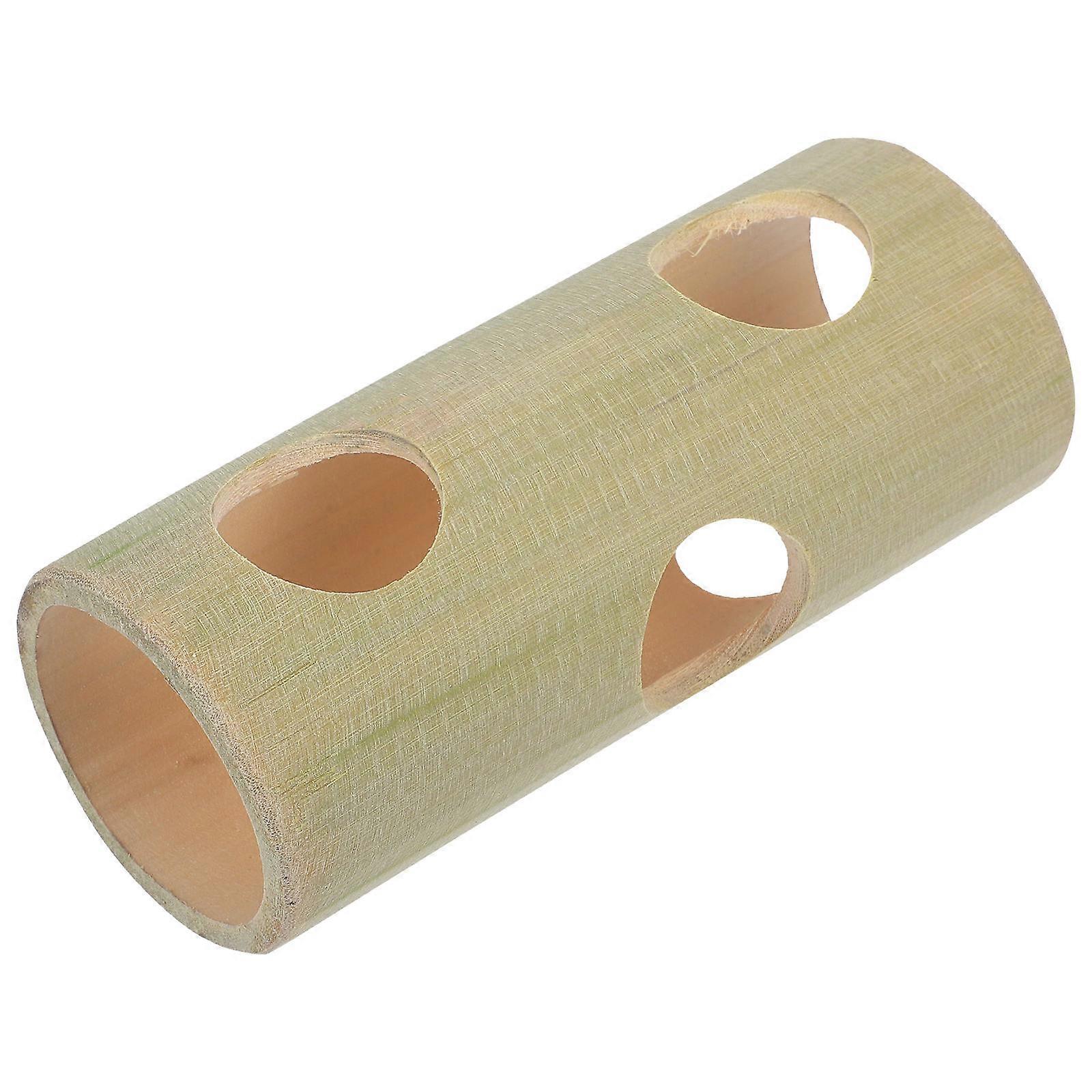 Light Green Plastic Hamster Hideout Tunnel for Small Pets with Extra Hiding Space