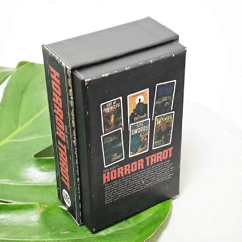 The Tower of Horrors 12*7cm, Top and Bottom Cover Gift Box Style, Retro Rider Series, 78 Sheets, Large Size, Double-Sided Embossed