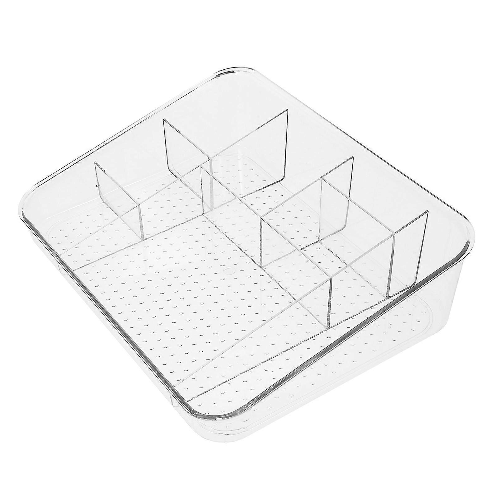 Tea Bag Storage Box for Office Use 8 Compartments Pet Material Organizer