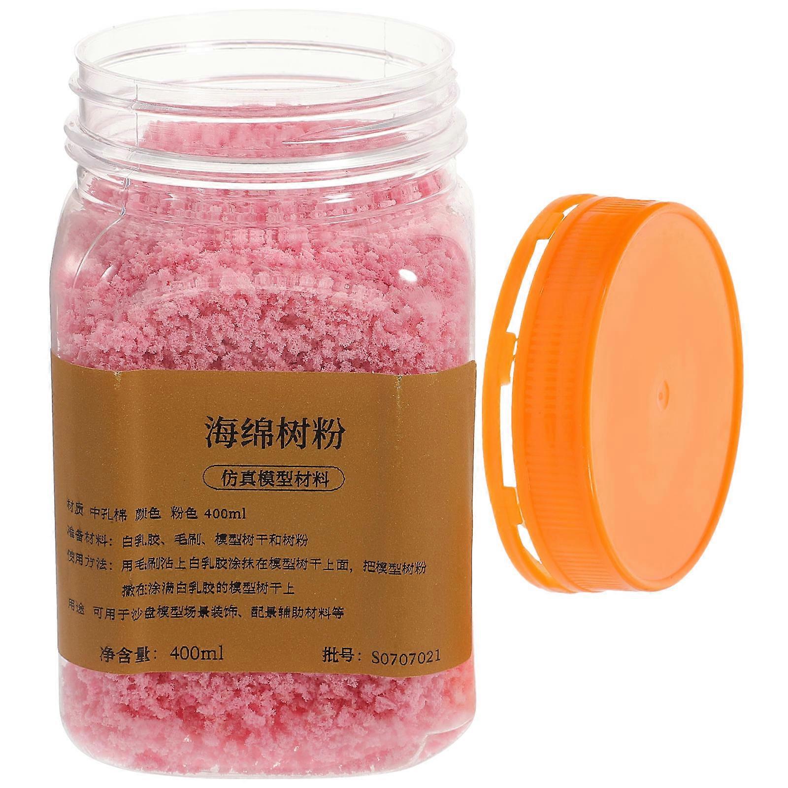 Static Grass Sponge Moss Material for Landscape Basing 4Pcs with 1 Bottle