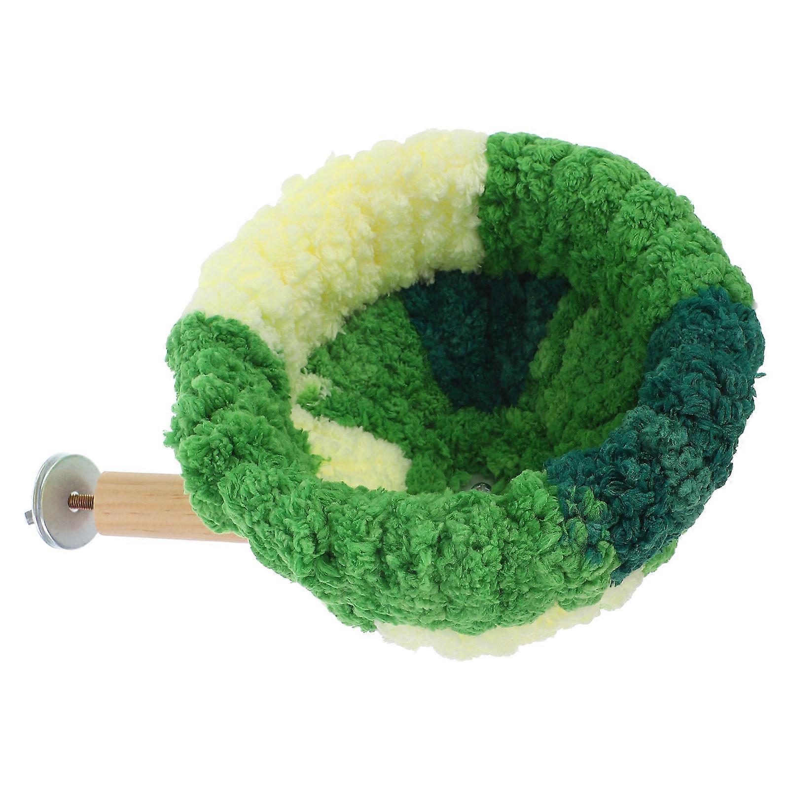 Assorted Color Parrot Perch Stand with Nest for Bird