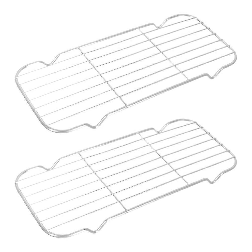 Silver Wire Rack for Baking with Heavy Duty Function 2Pcs