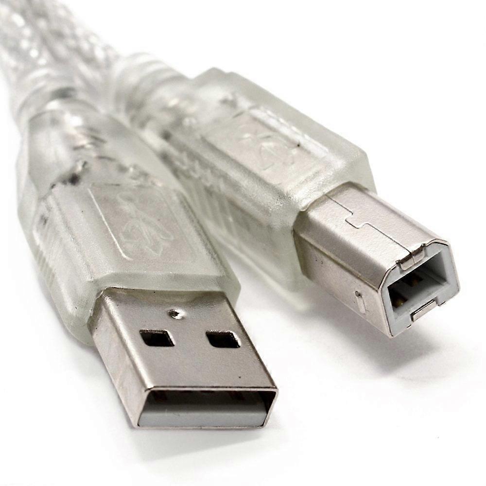 6ft USB 2.0 Cable for Audio Interface, Midi Keyboard, USB Microphone Cord, Silver