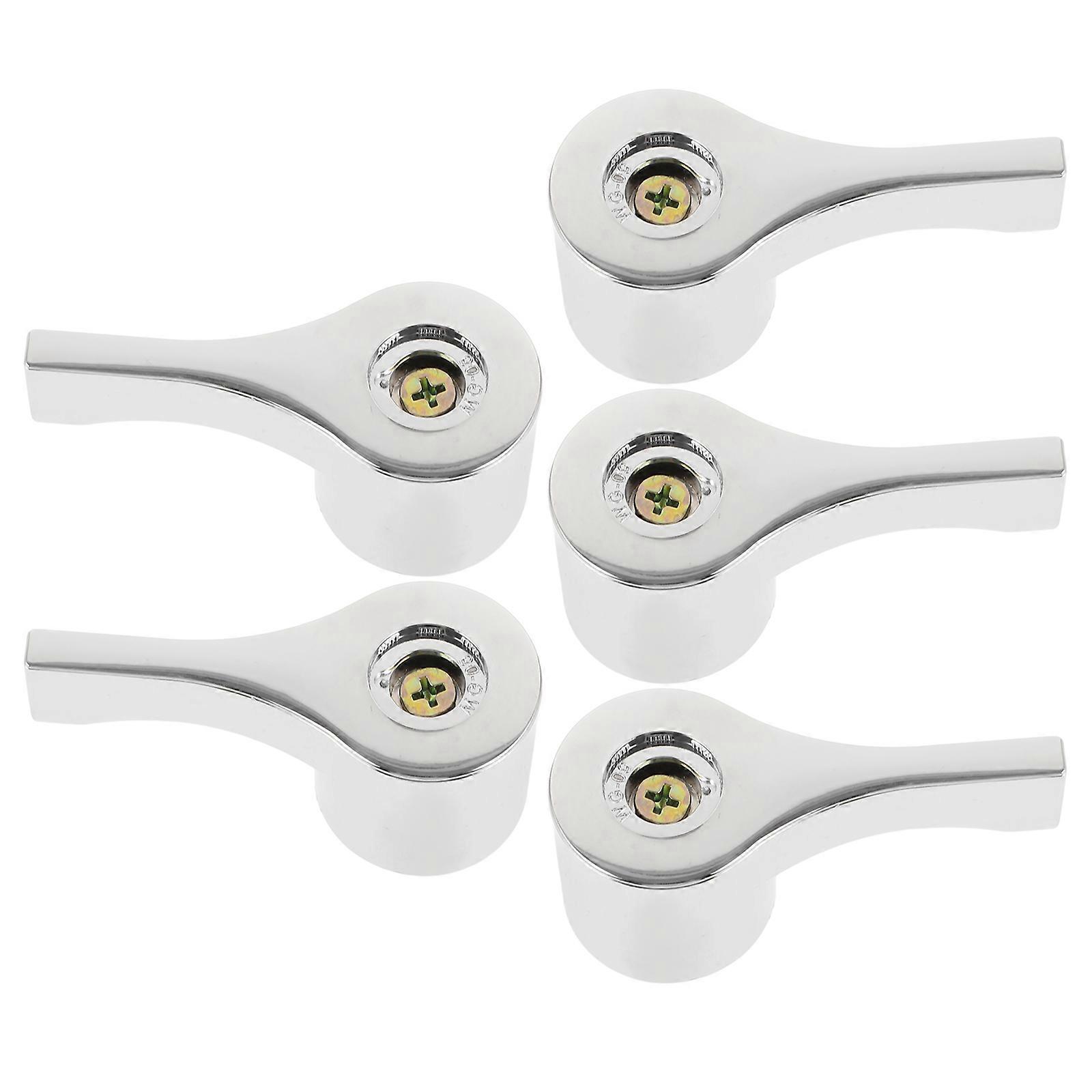 5Pcs Water Faucet Handle Metal Utility Sink Faucet Handle Set