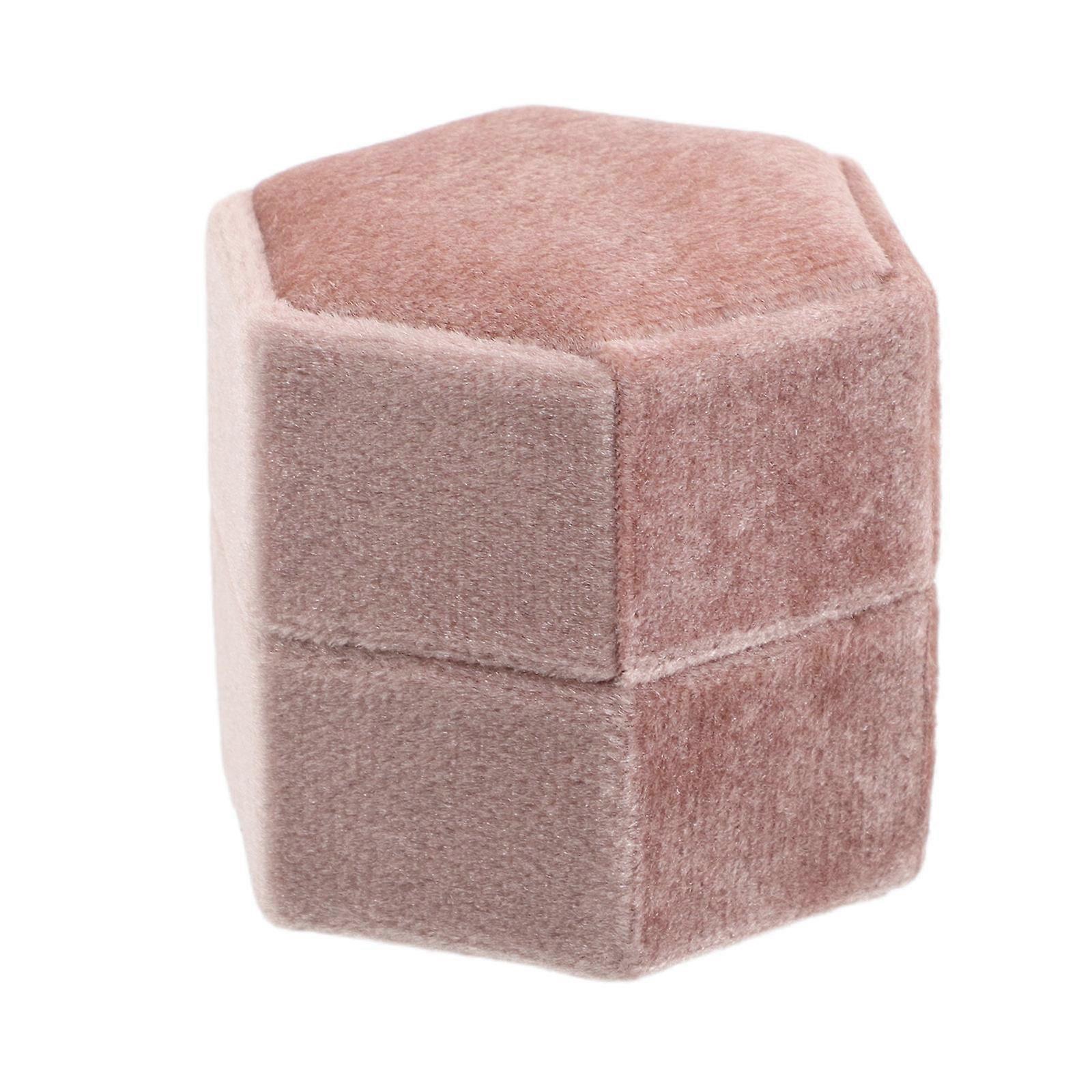 Orange Lint Ring Box for Wedding Proposal with Three Slots Organizer