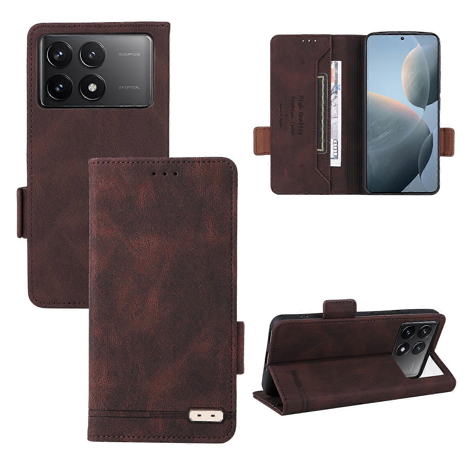 Magnetic Clasp Leather Phone Case