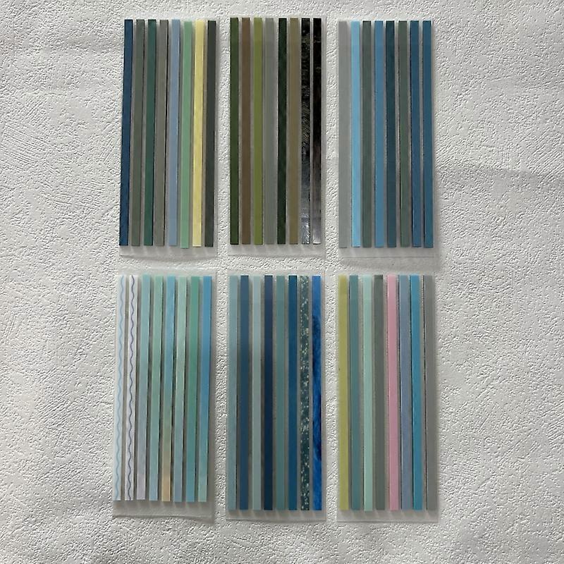 6Packs Morandi Colors Sticky Note Tabs for Book Annotation, File Classification Index Stickers, for School and Office Supplies