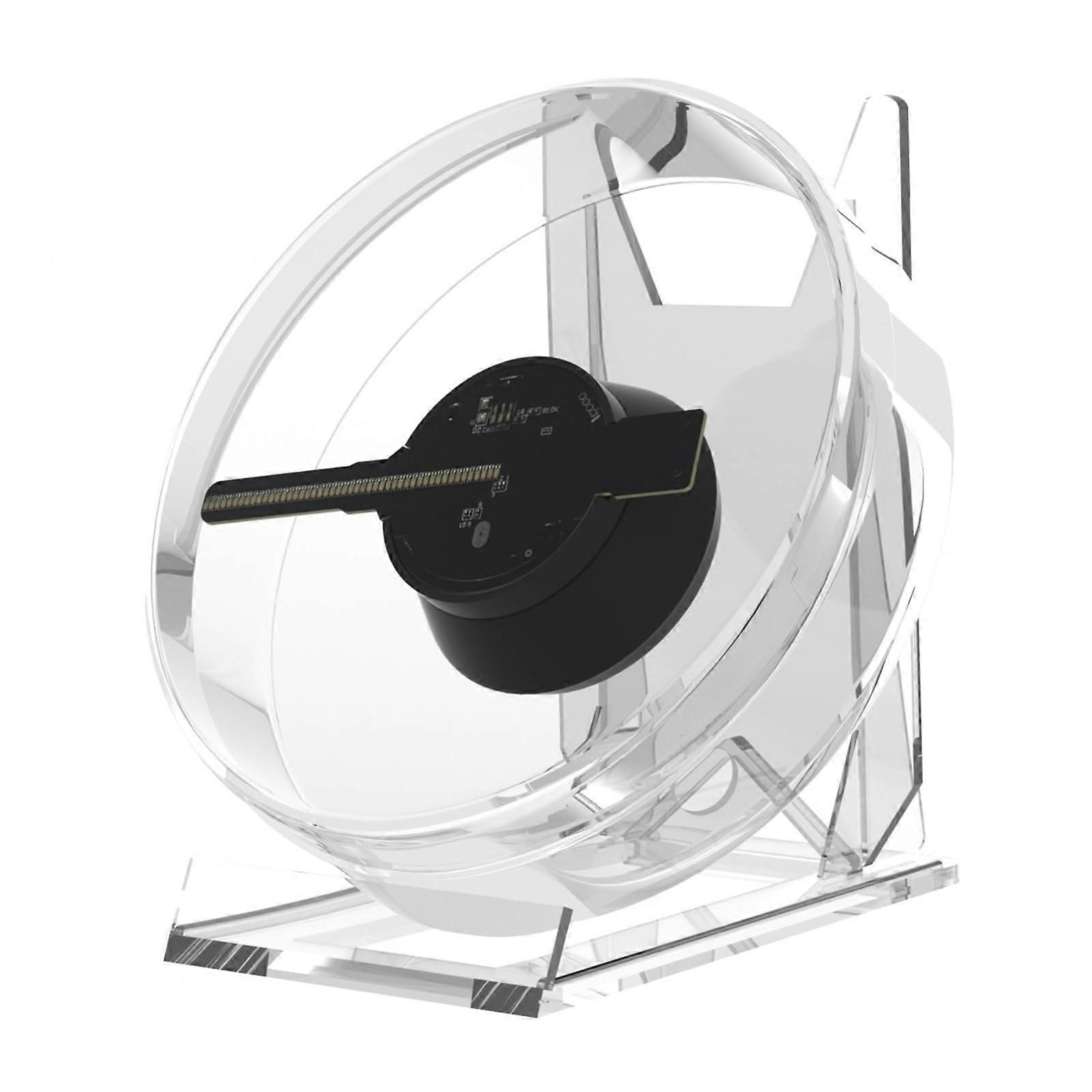Holographic Projector 12 Cm Mini 3D Desktop Fan Screen Hologram Advertising Machine Battery Powered