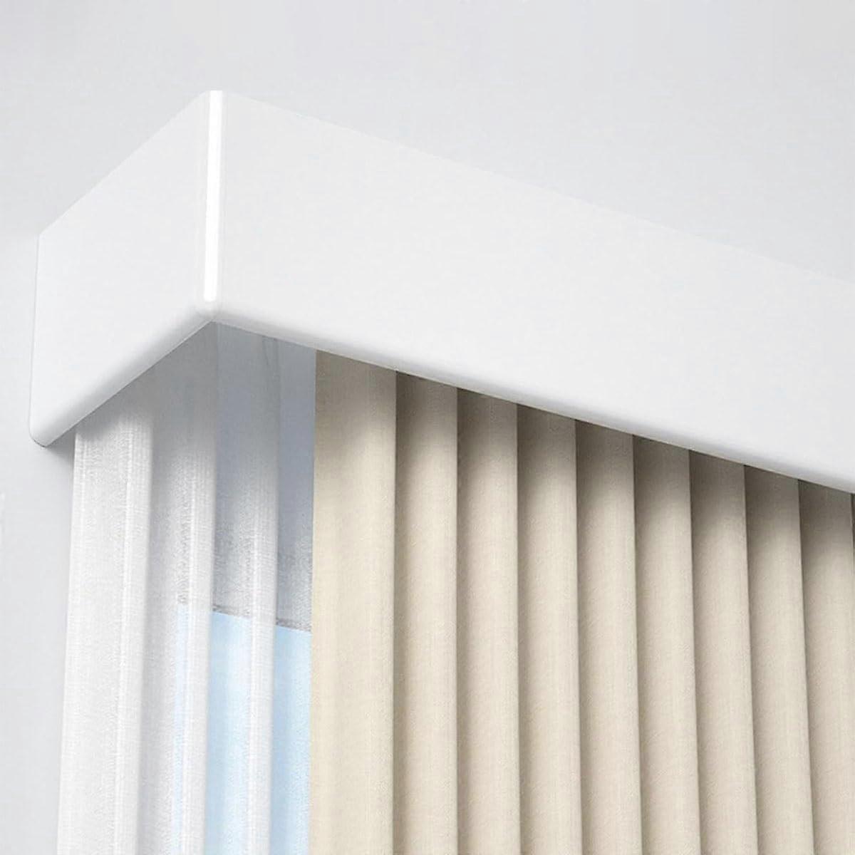 Double Track Curtain Rod System with Silent Gliders for Drapes and Window Treatments, 200cm