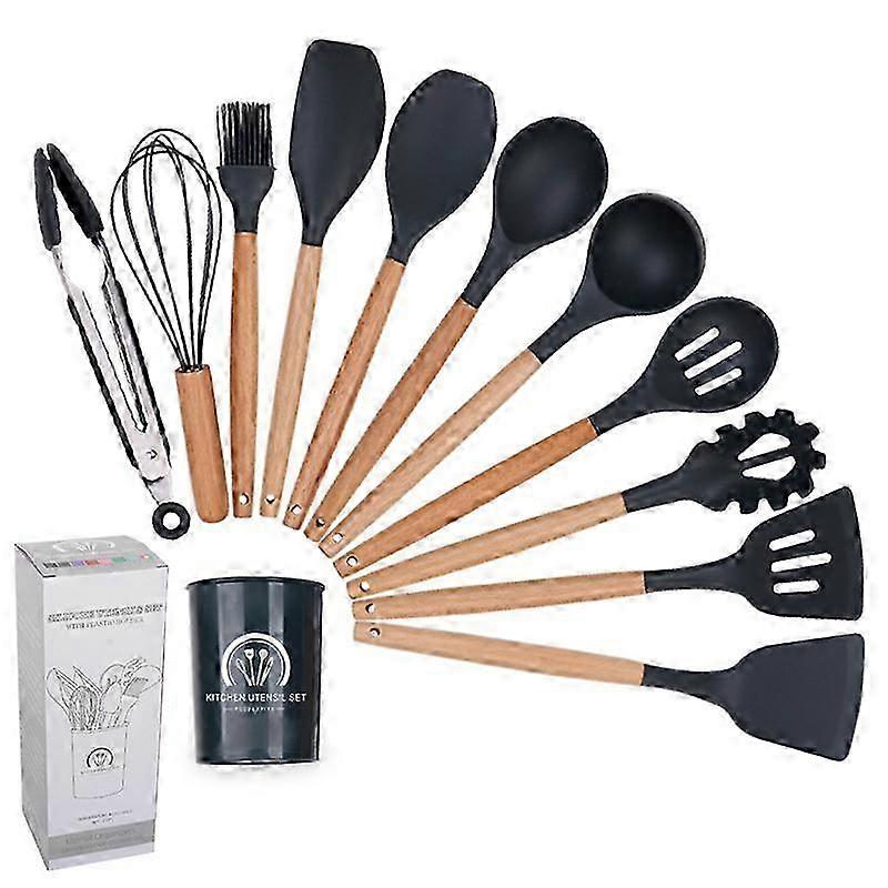 11pcs Kitchen Cooking Tool Set Silicone Kitchenware Non-stick Cookware 25-26s