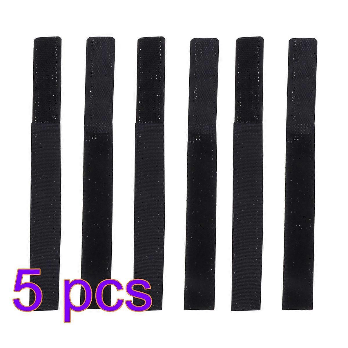 Hook and Loop Cable Strap Black for Electrical Cables 50Pcs Set