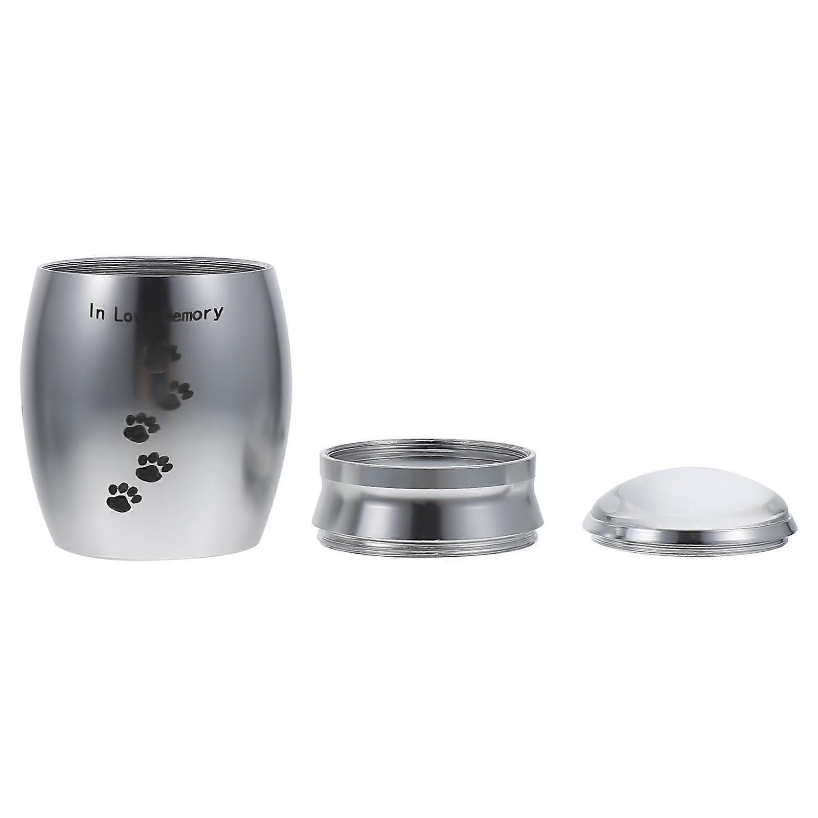 Stainless Ash Urn Dog Cremation Urn for Storage 1Pcs