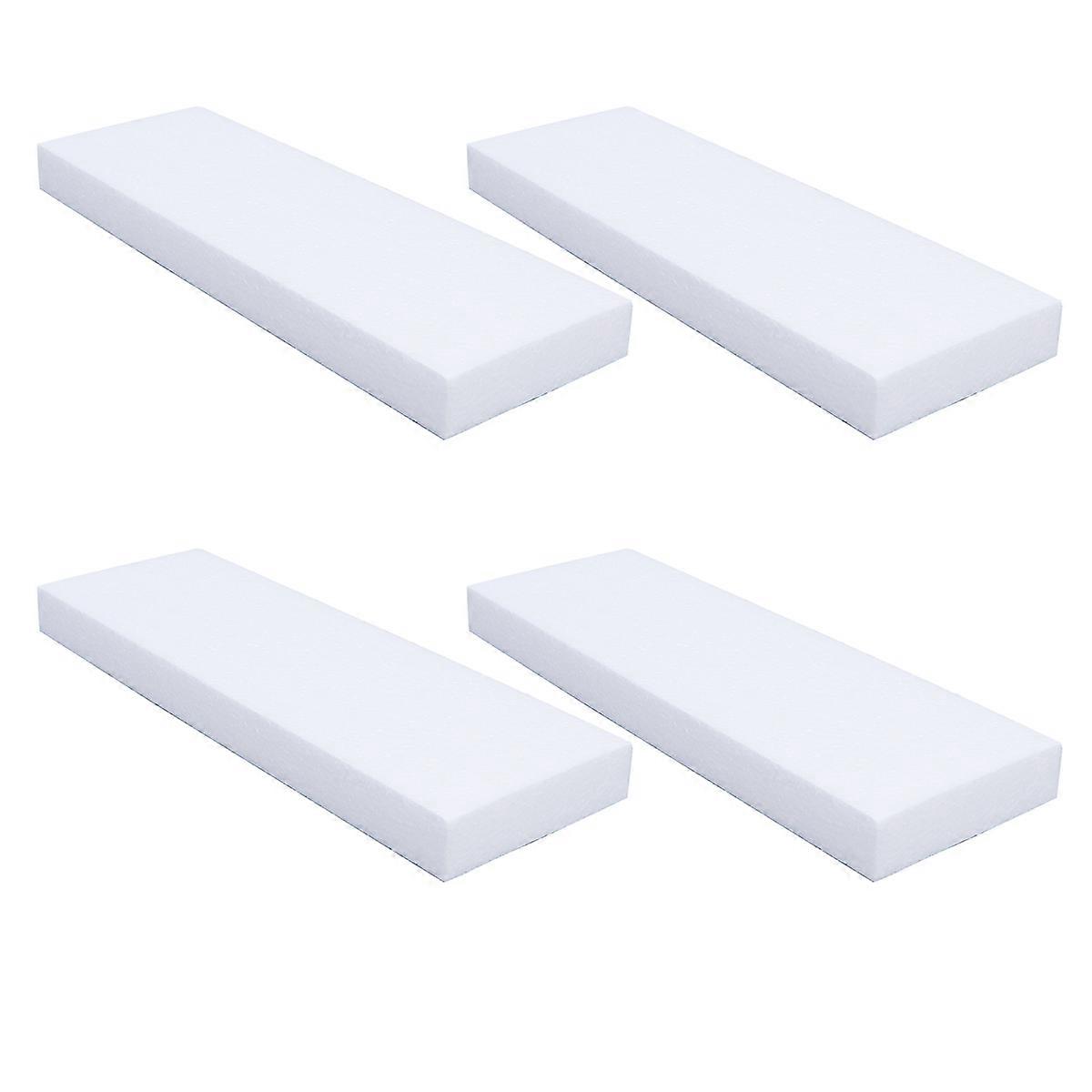Rectangle Polystyrene Block Craft Supplies For Wedding Decorations 20x10x5cm White 6Pack
