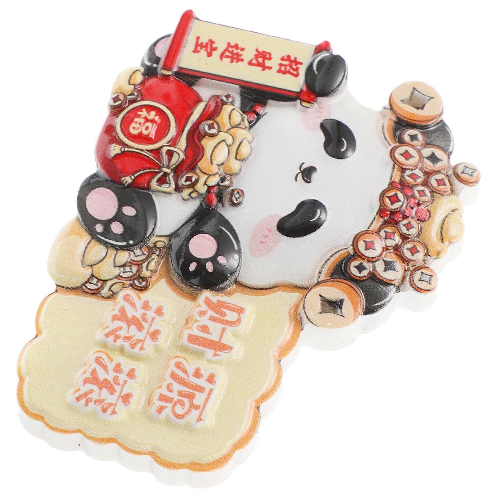Cute Panda Fridge Magnet Resin Material for Home