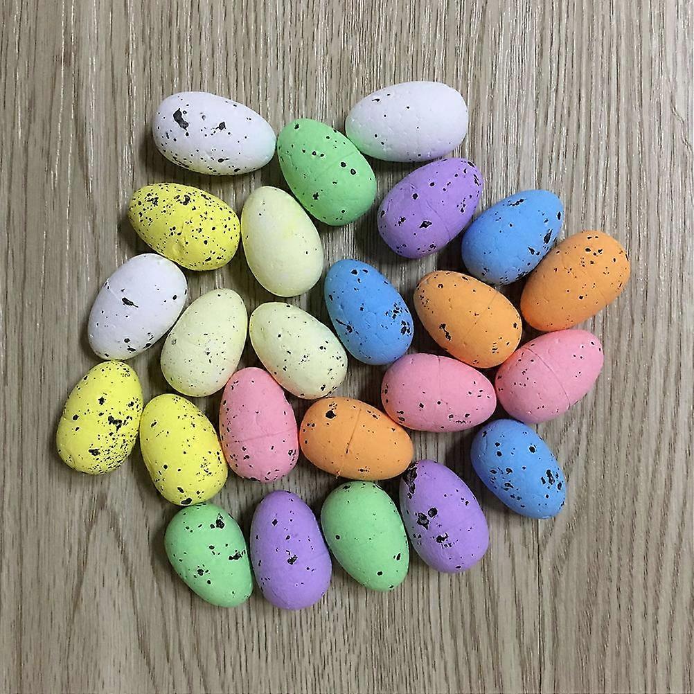Artificial Bird Eggs Colorful Quail Eggs for Decoration 100Pcs Pack