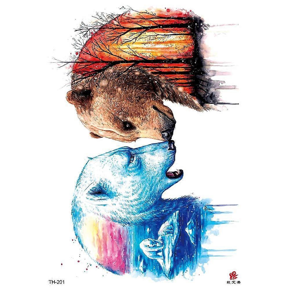 Waterproof Temporary Tattoos Half Arm Tattoo Decals for Skin and Events