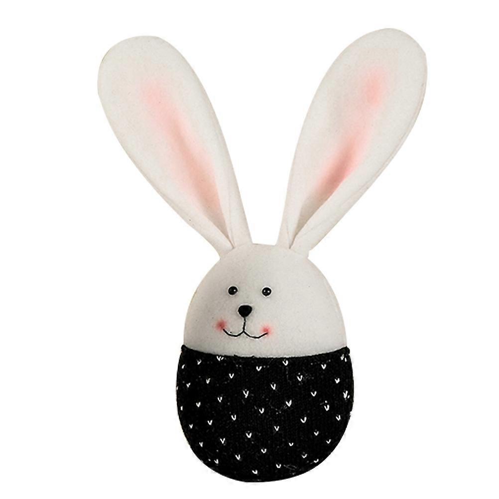 Easter Bunny Doll Black Stuffed Rabbit Toy Decoration for Easter