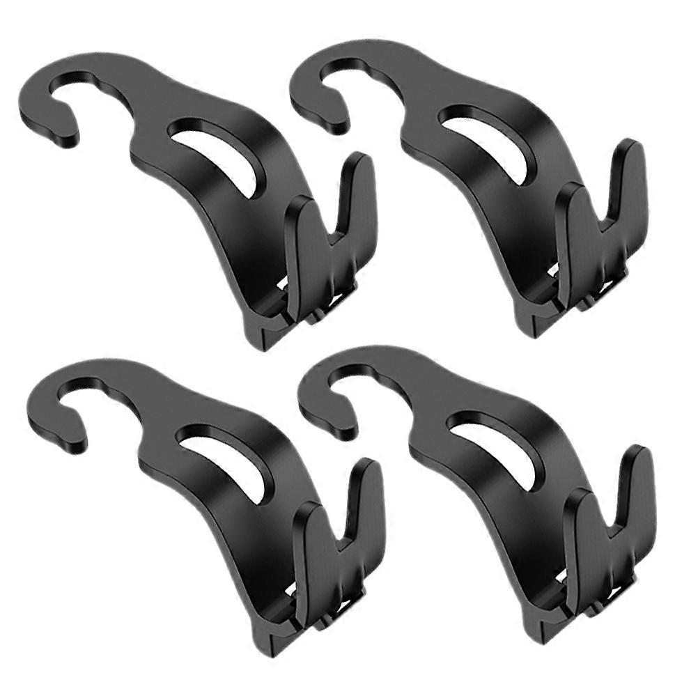 Car Seat Headrest Hooks for Car Hanger 8Pcs Durable Black ABS Material
